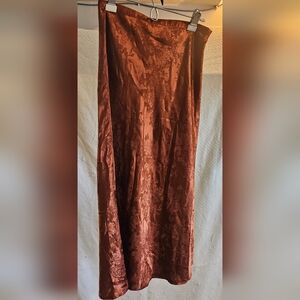 Forever 21 Rust Maxi Skirt, size  medium